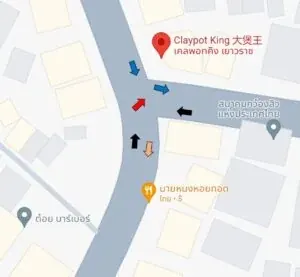 ฮวงจุ้ย ร้านค้า ถนนหน้าร้าน Claypot King การไหลของพลังงานดี ลูกค้าเข้าร้านต่อเนื่อง